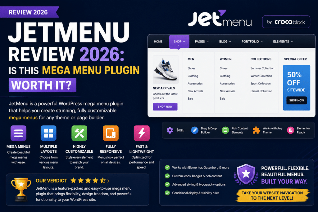 JetMenu Review 2026 Is This Mega Menu Plugin Worth It