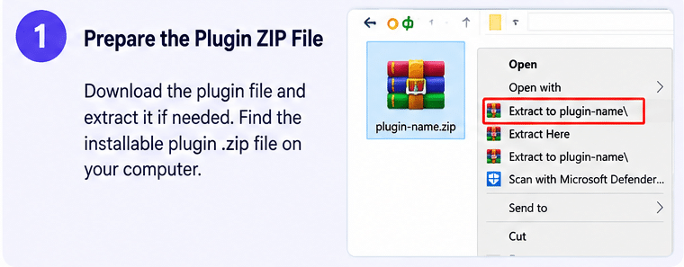 Prepare the Plugin ZIP File