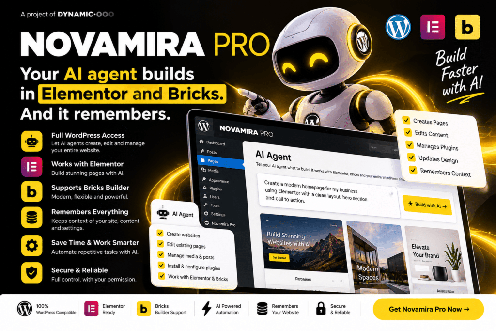 Novamira Pro – Full WordPress Access for AI Agents