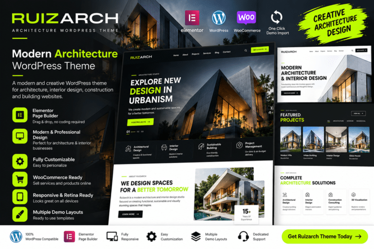 Ruizarch – Architecture WordPress Theme