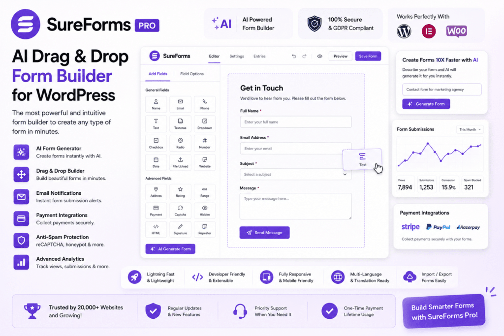 SureForms Pro 2.12.6 – WordPress Form Builder