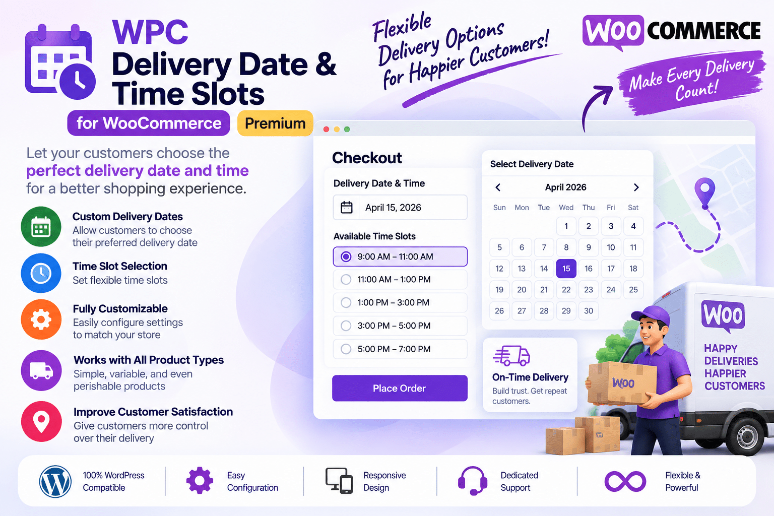 WPC Delivery Date & Time Slots for WooCommerce Premium