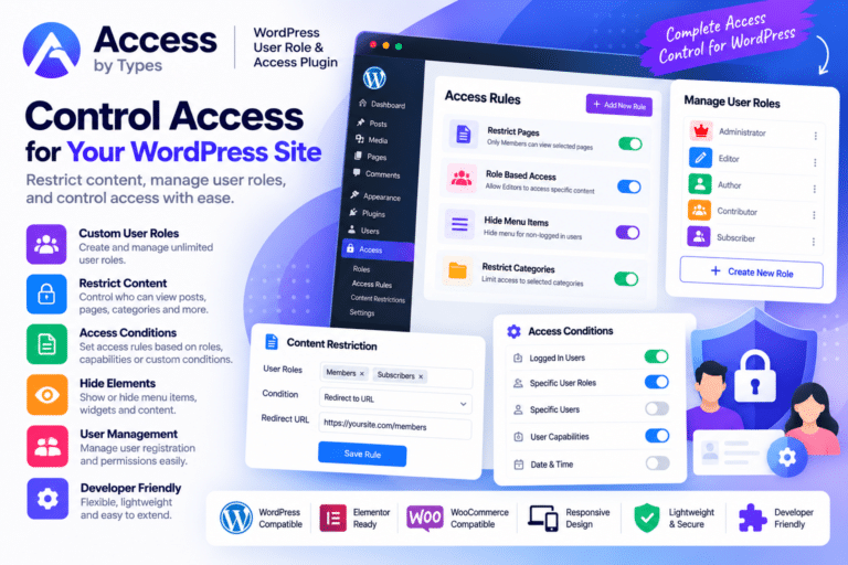 Types | Access – WordPress User Role & Content Access Plugin