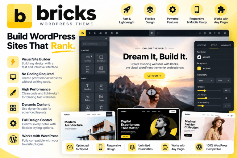 Bricks – Visual WordPress Site Builder Theme