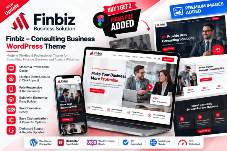 Finbiz – Consulting Business WordPress Theme