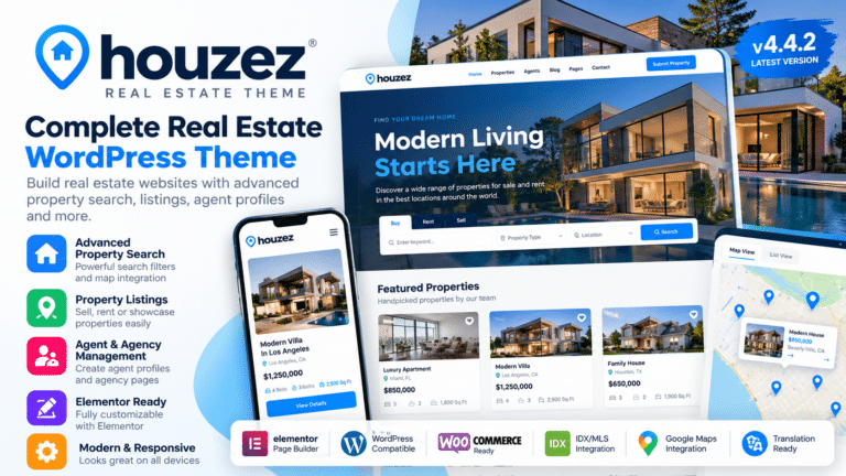 Houzez – Real Estate WordPress Theme