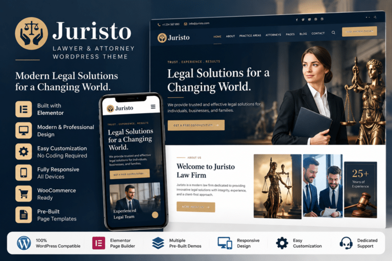 Juristo – Lawyer & Attorney WordPress Theme