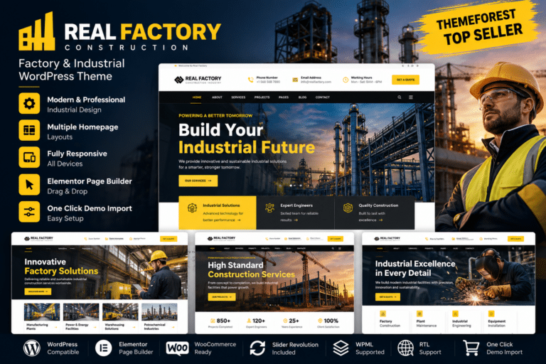 Themeforest | Real Factory – Construction