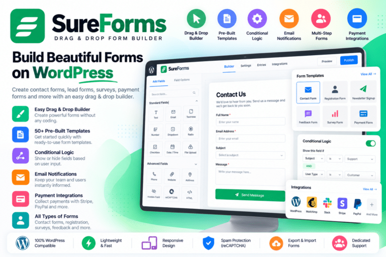 SureForms – Drag & Drop Form Builder for WordPress